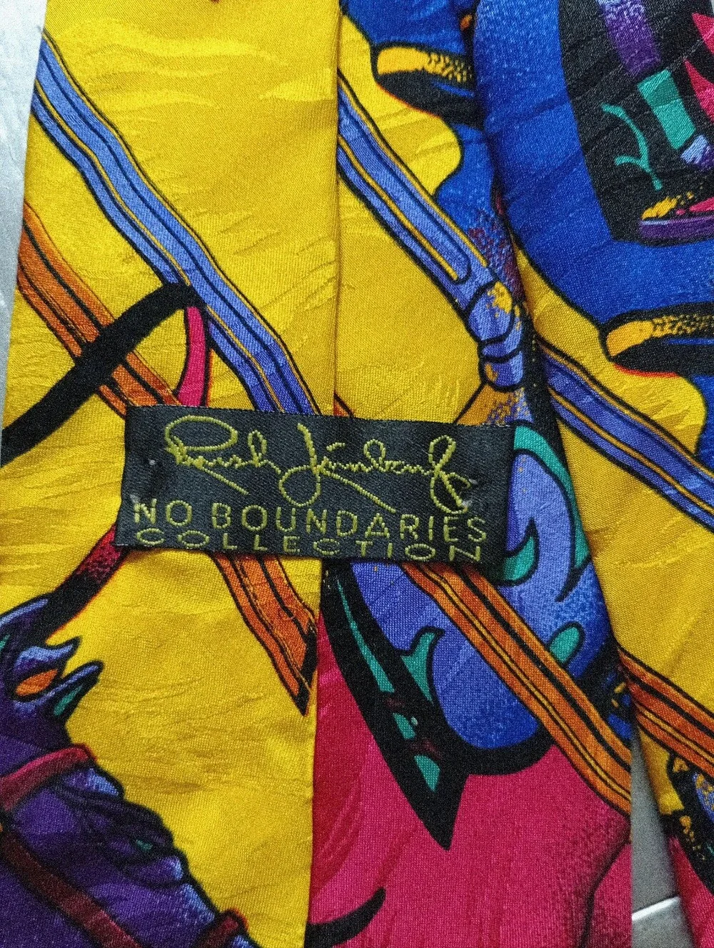 Rush Limbaugh Vintage 100% Silk Necktie Warhorse Multi Color